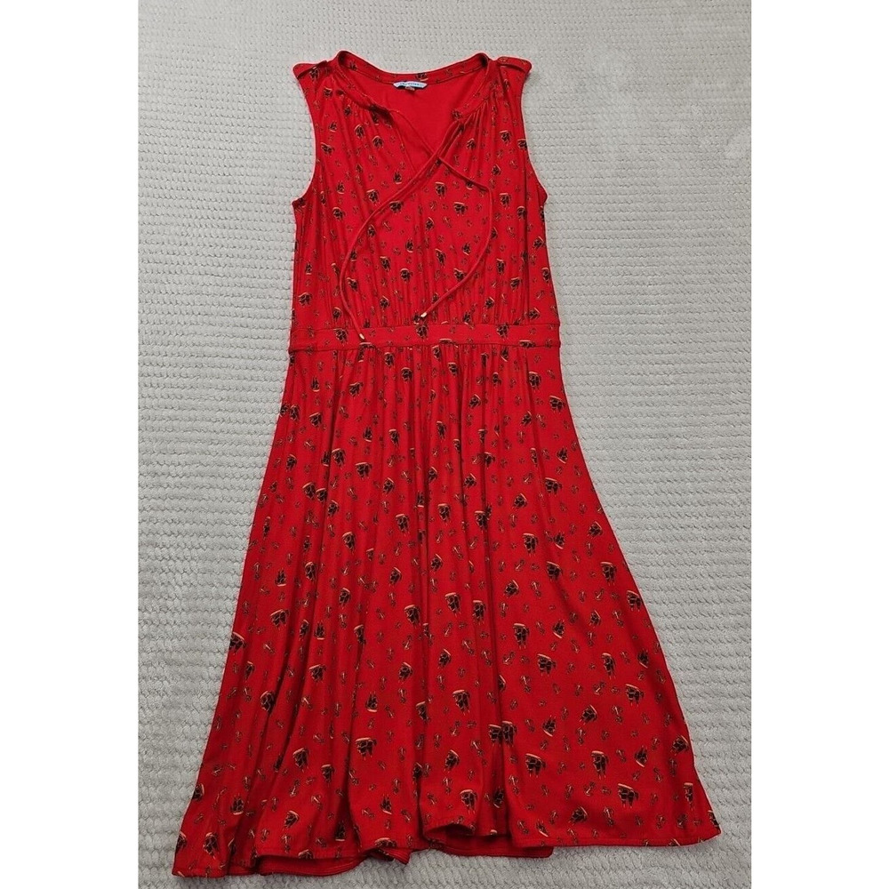Anthropologie Leifnotes Dress Womens Small Skipper Ships and Anchors Nautical